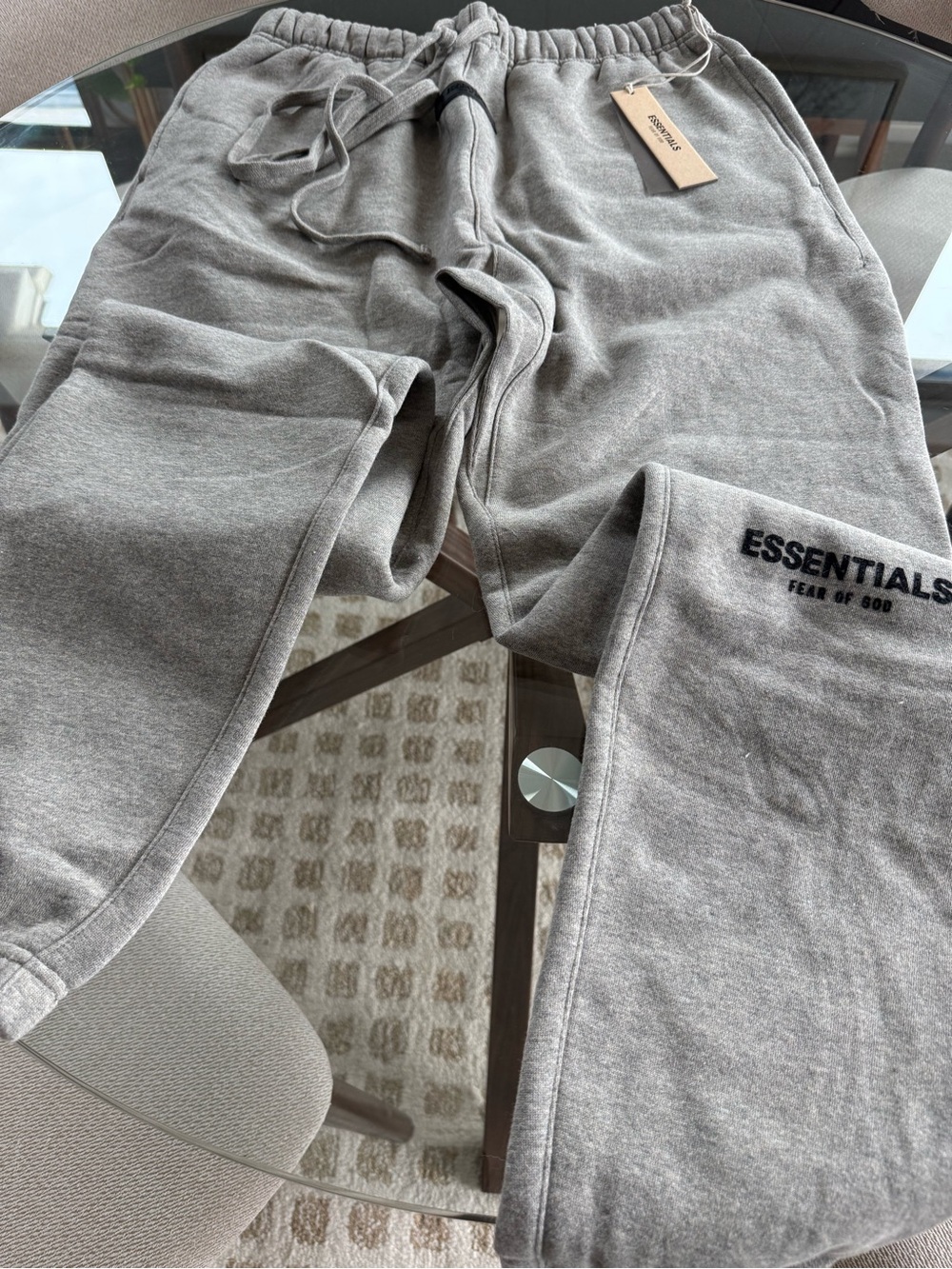 Fear of God ESSENTIALS Light Gray Sweat Joggers